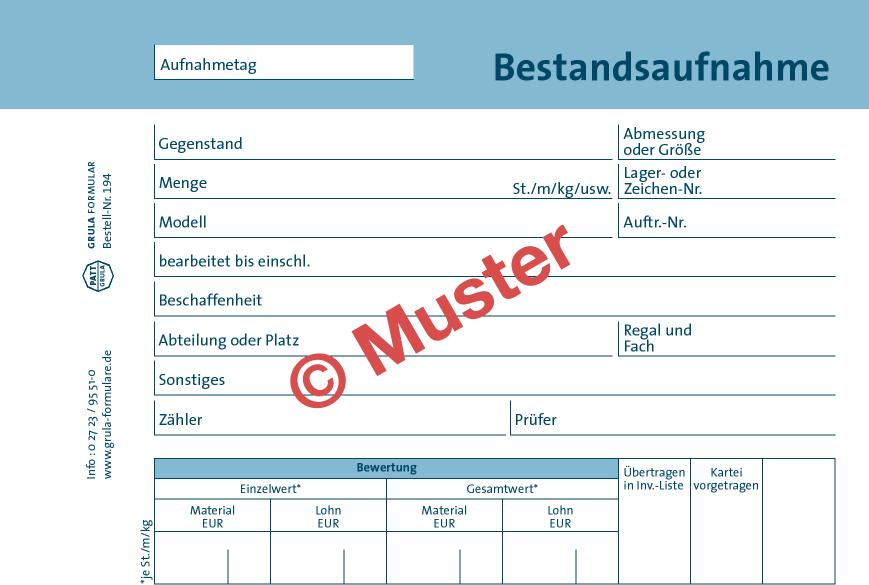 Bestandsaufnahme