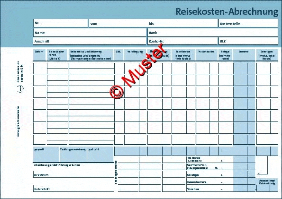 Reisekosten-Abrechnung